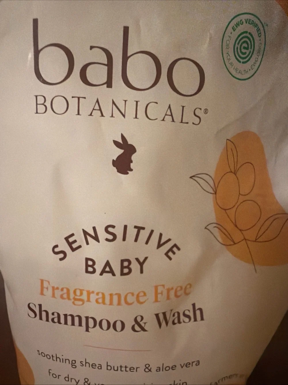 Babo Botanicals Sensitive Baby Fragrance Free Shampoo & Wash - 32 fl oz
